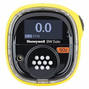 BW TECHNOLOGIES Single Gas Detector Black/Yellow 2-5/8 H, 497A97