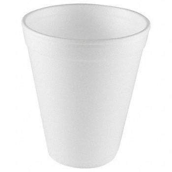 GRAINGER APPROVED Disposable Hot/Cold Cup 12 oz WH PK1000, 6GEC0