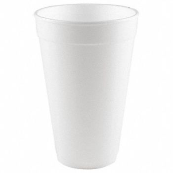 GRAINGER APPROVED Disposable Hot/Cold Cup 16oz White PK500, 6GEC2
