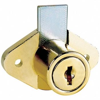 COMPX NATIONAL Cabinet Drawer Dead Bolt Lock Gld Diamon, 4TYH2