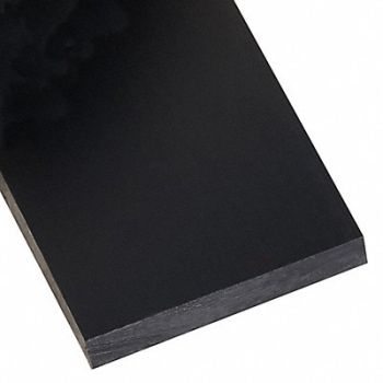 GRAINGER APPROVED PlstcSht CstNyln 12 x12 0.375 T Blk Opq, 1EPW1