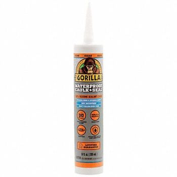 GORILLA Silicone Sealant Clear Waterproof Caulk, 453U48