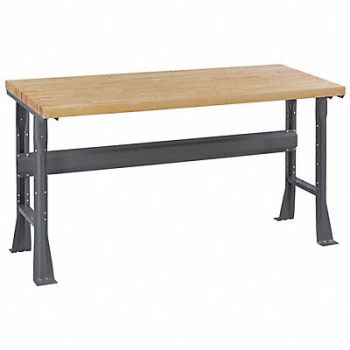 TENNSCO Workbench Butcher Block 60 W 30 D, 1PB56