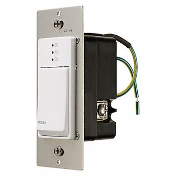 BROAN Exhaust Fan Timer 9 A White 120 V, 61HL79