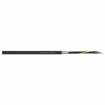 CHAINFLEX Run Tray Cable Copper 14 AWG Jet Blk, 801JH8