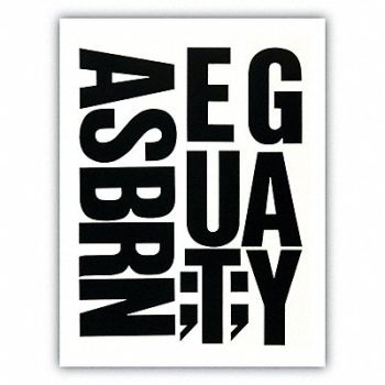 CHARTPAK Press-On Letters Vinyl 4 Black PK58, 51UW42