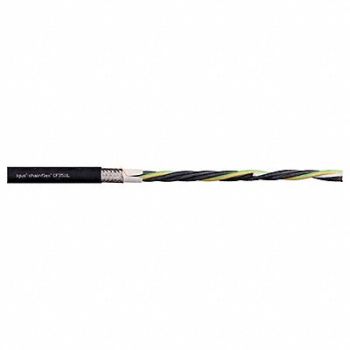CHAINFLEX Power Cable for VFD TPE 0.31 in dia Blk, 801M13