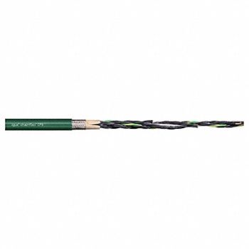CHAINFLEX Control Cable Copper 16 AWG Moss Green, 801JR6