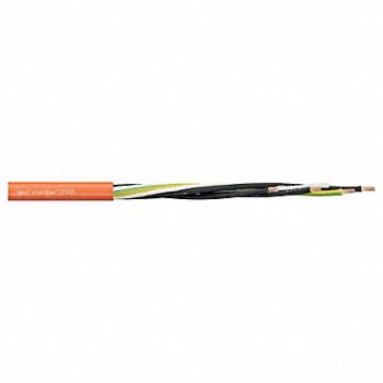 CHAINFLEX Power Cable PVC 0.81 in dia Lt Orng, 801M40