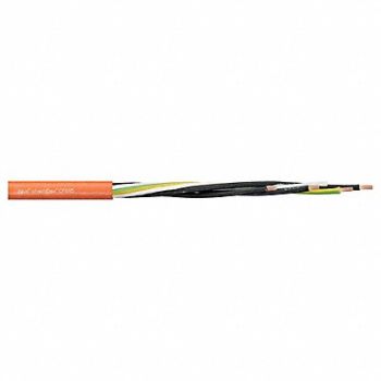 CHAINFLEX Power Cable PUR 0.53 in dia Lt Orng, 801M84