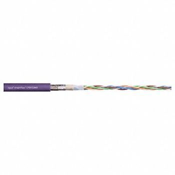 CHAINFLEX Bus Cable TPE 50 V 0.28 in dia Red, 801MA9