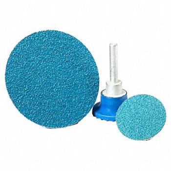 UNITED ABRASIVES-SAIT Quick Change Disc 3 in 60 Grit Blue, 35KH51