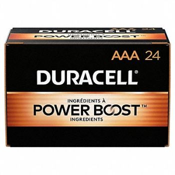 DURACELL Battery Alkaline AAA Premium PK24, 22A625