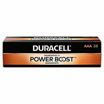 DURACELL Battery Alkaline AAA Premium PK36, 458J20