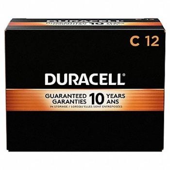 DURACELL Battery Alkaline C Premium PK12, 21EK78