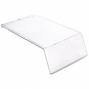 QUANTUM STORAGE SYSTEMS Lid Crystal Styrene 14 in L 6 9/16 in W, 795N61