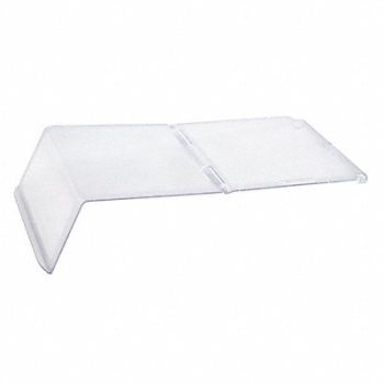 QUANTUM STORAGE SYSTEMS Lid Crystal Styrene 17 in L 6 1/2 in W, 795N62