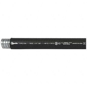 LIQUATITE Liquid Tight Conduit Black Galvanized, 787L44