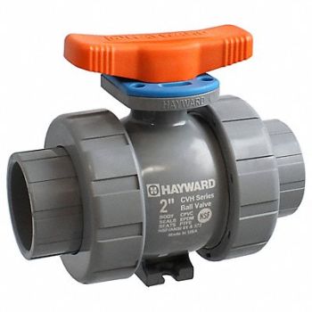 HAYWARD PVC CVH Series Ball Valve 3/4 in Pipe, 801DN4