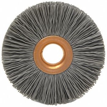 BRUSH RESEARCH MFG. Wheel Brush 2-1/2in.dia 0.018in.Wire, 40AK91