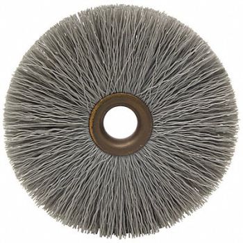 BRUSH RESEARCH MFG. Wheel Brush 4 in Dia 0.012 inWire, 40AJ37