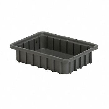 LEWISBINS Divider Box Gray HDPE 12, 10E089