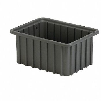 LEWISBINS Divider Box Black TPE 12, 9HN47