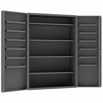 DURHAM MFG Bin Cabinet 72 x48 x24 Gray 0Bns, 33VE27