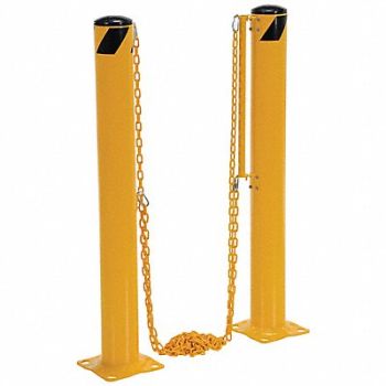 VESTIL Dock Chain Barrier Bollard 147-3/8 L, 45XC46