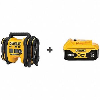 DEWALT MAX Inflator 20V w/ Battery, 385JP9