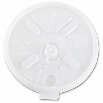 DART Disp Hot Cup Lid 12 oz-24 oz PK1000, 43PR41
