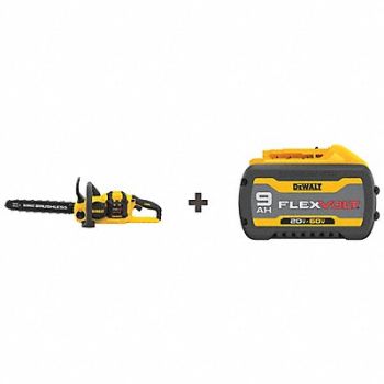 DEWALT Chainsaw Kit 16 Bar Bonus Battery 60V, 387HE7
