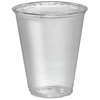 SOLO CUP COMPANY Cup Plastic 7 oz 20/50 Clear PK1000, 43PR93