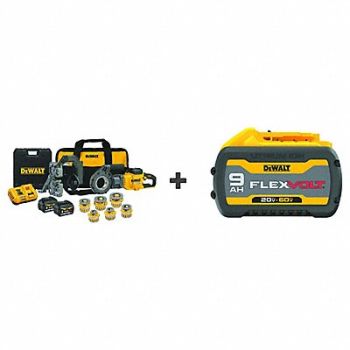 DEWALT Pipe Threading Machine 60V Bonus Battery, 387ZP1