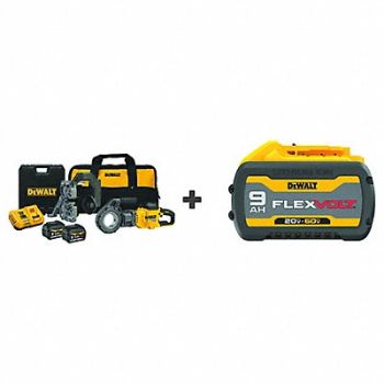DEWALT Pipe Threading Machine 60V Bonus Battery, 387ZP0