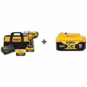 DEWALT Cordless Impact Wrench 2200RPM w/Battery, 385XG5