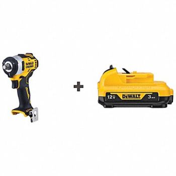 STANLEY BLACK DECKER Cordless Impact Wrench Bonus Battery, 385XT7