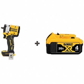 DEWALT Cordless Impact Wrench 3/8 in Battery, 386VK2