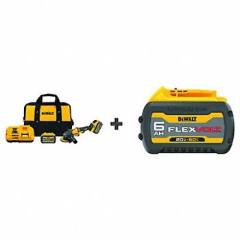 DEWALT Angle Grinder Kit 60V 4-1/2 Battery, 387ZP2