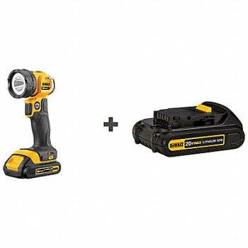 DEWALT MAX LED Work Light 20V w/ Battery, 385JP8