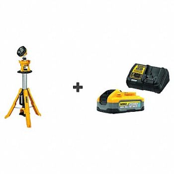 DEWALT Cordless Tripod Light Bonus Starter Kit, 387ZM6