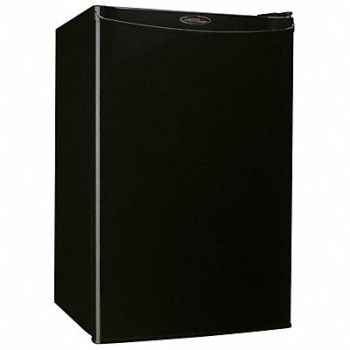 DANBY Refrigerator and Freezer 4.4 cu ft Black, 10N666