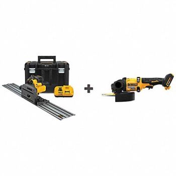 DEWALT Cordless Track Saw Kit w/ Bonus Grinder, 386GZ3