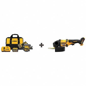 DEWALT Circular Saw Kit w/ Bonus 7 Grinder, 386GY9