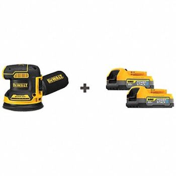 STANLEY BLACK DECKER Cordless Sander 20V 5 Bonus Battery, 385XP7