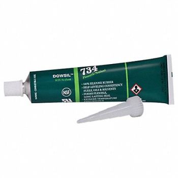 DOW CORNING Silicone Sealant White 734, 53DC26