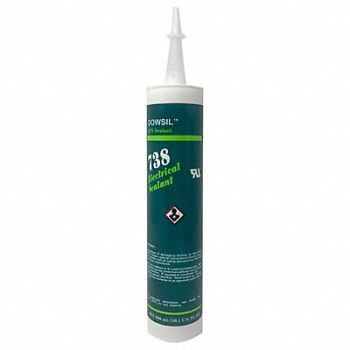 DOW CORNING Silicone Sealant White 738, 53DC87