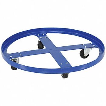 GRAINGER APPROVED Drum Dolly Blue 31-5/8 in dia 900 lb., 45EC87