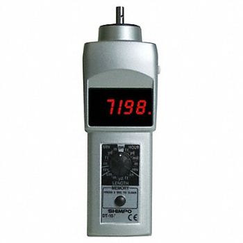 SHIMPO Tachometer 0.10 to 25 000 rpm, 21YD67