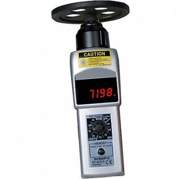 SHIMPO Tachometer 6 to 99 999 rpm, 21YD78
